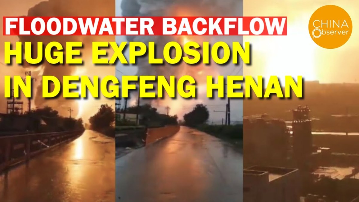 Floodwater Backflow, Mushroom Cloud in Dengfeng City, Henan – by China&nbsp;Observer